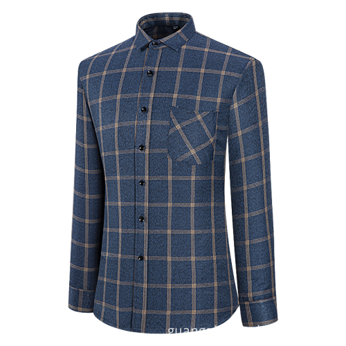 Herren-Flanell-Langarmhemd für Herren